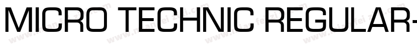 Micro Technic Regular字体转换